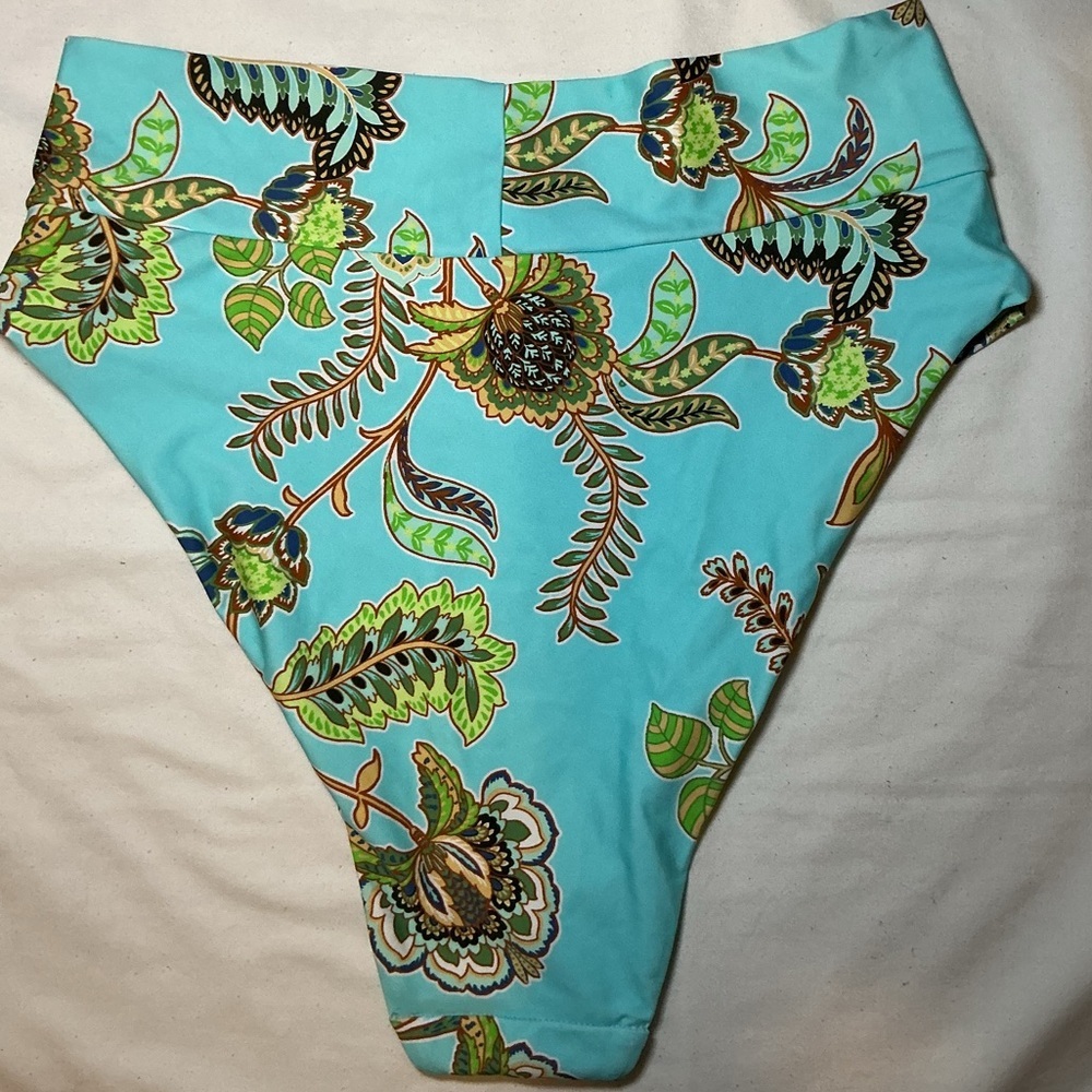 Floral High-Waist Swim Bottom - Picture 2 of 4